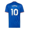CUNHA #10 Player Version Manchester United Away Soccer Jersey 2026/27 Blue - gojersey