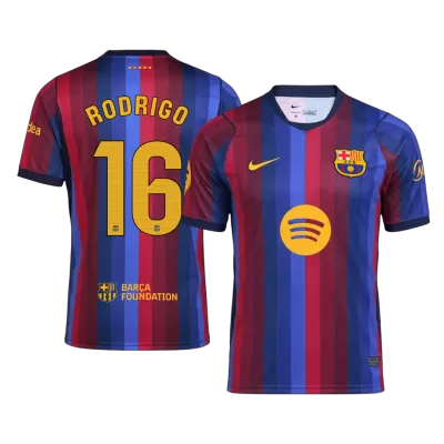 Barcelona RODRIGO #16 Home Soccer Jersey 2026/27 - gojersey