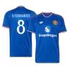 B. FERNANDES #8 Player Version Manchester United Away Soccer Jersey 2026/27 Blue - UCL - gojersey