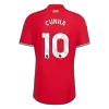 CUNHA #10 Player Version 26/27 Manchester United Home Soccer Jersey Red - gojersey