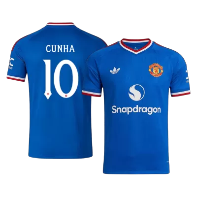 Manchester United CUNHA #10 Away Soccer Jersey 2026/27 - UCL Edition - gojersey