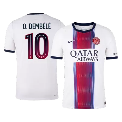 O. DEMBÉLÉ #10 Player Version PSG Away Soccer Jersey 2026/27 White - gojersey