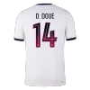 D. DOUÉ #14 Player Version PSG Away Soccer Jersey 2026/27 White - gojersey