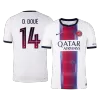 D. DOUÉ #14 Player Version PSG Away Soccer Jersey 2026/27 White - gojersey