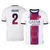 HAKIMI #2 Player Version PSG Away Soccer Jersey 2026/27 White - gojersey