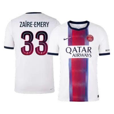 ZAÏRE-EMERY #33 Player Version PSG Away Soccer Jersey 2026/27 White - gojersey