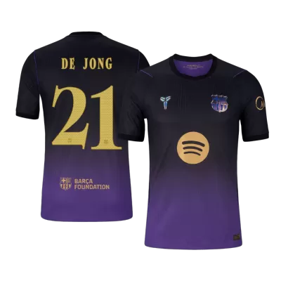 Barcelona F. DE JONG #21 Away Soccer Jersey 2026/27 - UCL Edition - gojersey