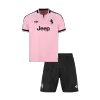 Kids Juventus Away Soccer Jersey Kit (Jersey+Shorts) 2026/27 Pink - gojersey