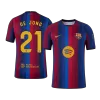 F. DE JONG #21 Men Player Version Barcelona Home Soccer Jersey 2026/27 Red&Blue - gojersey