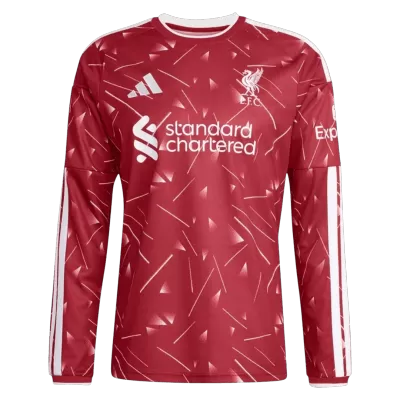 Liverpool Long Sleeve Home Soccer Jersey 2026/27 - gojersey