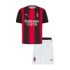 Kids AC Milan Home Soccer Jersey Kit (Jersey+Shorts) 2026/27 Red&Black - gojersey
