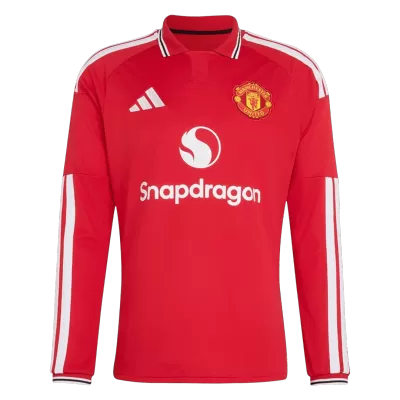 Manchester United Long Sleeve Home Soccer Jersey 2026/27 - gojersey