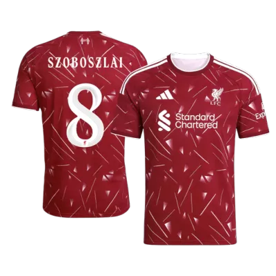 Liverpool SZOBOSZLAI #8 Home Soccer Jersey 2026/27 - UCL Edition - gojersey