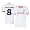 SZOBOSZLAI #8 Player Version Liverpool Away Soccer Jersey 2026/27 White - gojersey