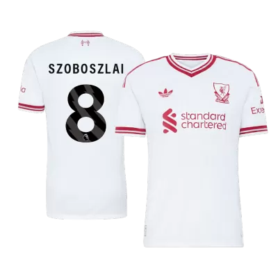 SZOBOSZLAI #8 Player Version Liverpool Away Soccer Jersey 2026/27 White - gojersey