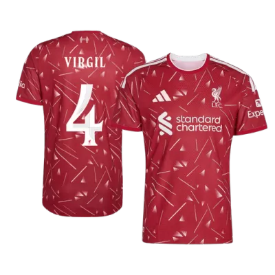 VIRGIL #4 Player Version Liverpool Home Soccer Jersey 2026/27 Red - UCL - gojersey