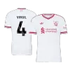 VIRGIL #4 Player Version Liverpool Away Soccer Jersey 2026/27 White - gojersey