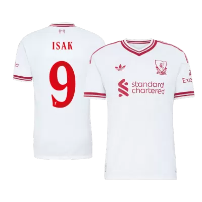 ISAK #9 Player Version Liverpool Away Soccer Jersey 2026/27 White - UCL - gojersey