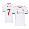 WIRTZ #7 Player Version Liverpool Away Soccer Jersey 2026/27 White - UCL - gojersey