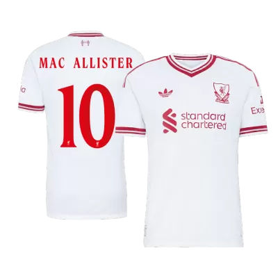 MAC ALLISTER #10 Player Version Liverpool Away Soccer Jersey 2026/27 White - UCL - gojersey