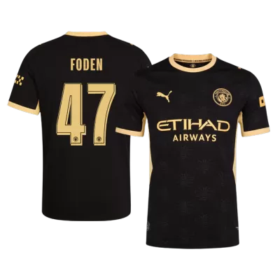 FODEN #47 Player Version Manchester City Away Soccer Jersey 2026/27 Black - UCL - gojersey