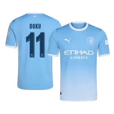 Manchester City DOKU #11 Home Soccer Jersey 2026/27 - UCL Edition - gojersey