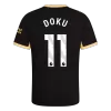 DOKU #11 Player Version Manchester City Away Soccer Jersey 2026/27 Black - gojersey