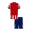 Kids Atletico Madrid Home Soccer Jersey Kit (Jersey+Shorts) 2026/27 Red&White - gojersey