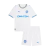 Kids Marseille Home Soccer Jersey Kit (Jersey+Shorts) 2026/27 White - gojersey