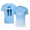 DOKU #11 Player Version Manchester City Home Soccer Jersey 2026/27 Blue - UCL - gojersey