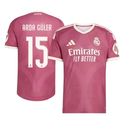 ARDA GÜLER #15 Player Version Real Madrid Third Soccer Jersey 2026/27 Pink - gojersey