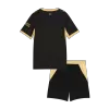 Kids Manchester City Away Soccer Jersey Kit (Jersey+Shorts) 2026/27 Black - gojersey