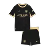Kids Manchester City Away Soccer Jersey Kit (Jersey+Shorts) 2026/27 Black - gojersey
