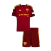 Kids AS Roma Home Soccer Jersey Kit (Jersey+Shorts) 2026/27 Red - gojersey