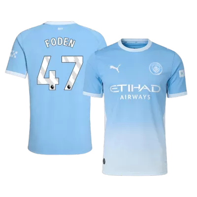 FODEN #47 Player Version Manchester City Home Soccer Jersey 2026/27 Blue - gojersey