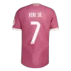 VINI JR. #7 Player Version Real Madrid Third Soccer Jersey 2026/27 Pink - gojersey