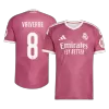 VALVERDE #8 Player Version Real Madrid Third Soccer Jersey 2026/27 Pink - gojersey