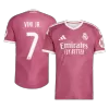 VINI JR. #7 Player Version Real Madrid Third Soccer Jersey 2026/27 Pink - gojersey