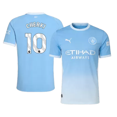 CHERKI #10 Player Version Manchester City Home Soccer Jersey 2026/27 Blue - gojersey