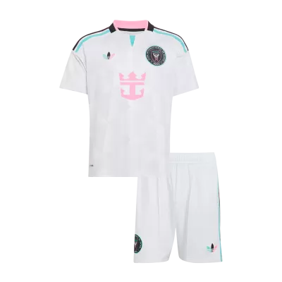 Kids Inter Miami CF Third Soccer Jersey Kit (Jersey+Shorts) 2026 White - gojersey