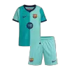 Kids Barcelona Third Soccer Jersey Kit (Jersey+Shorts) 2026/27 Blue - gojersey