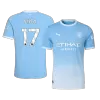 ENZO #17 Player Version Manchester City Home Soccer Jersey 2026/27 Blue - gojersey