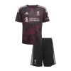 Kids Liverpool Third Soccer Jersey Kit (Jersey+Shorts) 2026/27 Red&Black - gojersey