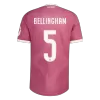 BELLINGHAM #5 Player Version Real Madrid Third Soccer Jersey 2026/27 Pink - gojersey