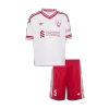 Kids Liverpool Aawy Soccer Jersey Kit (Jersey+Shorts) 2026/27 White - gojersey