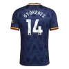 GYÖKERES #14 Player Version Arsenal Away Soccer Jersey 2026/27 Navy - gojersey