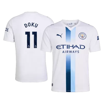 DOKU #11 Manchester City Third Soccer Jersey 2026/27 White - gojersey