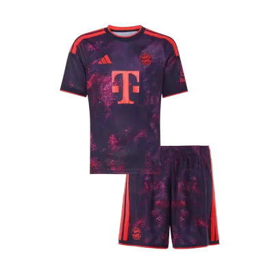 Kids Bayern Munich Third Soccer Jersey Kit (Jersey+Shorts) 2026/27 Purple - gojersey