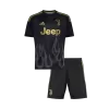 Kids Juventus Third Soccer Jersey Kit (Jersey+Shorts) 2026/27 Black - gojersey