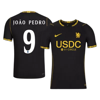 JOÃO PEDRO #9 Player Version Chelsea Away Soccer Jersey 2026/27 Balck - UCL - gojersey